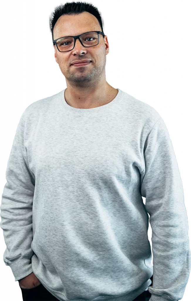 René Schneider in lockerer Position